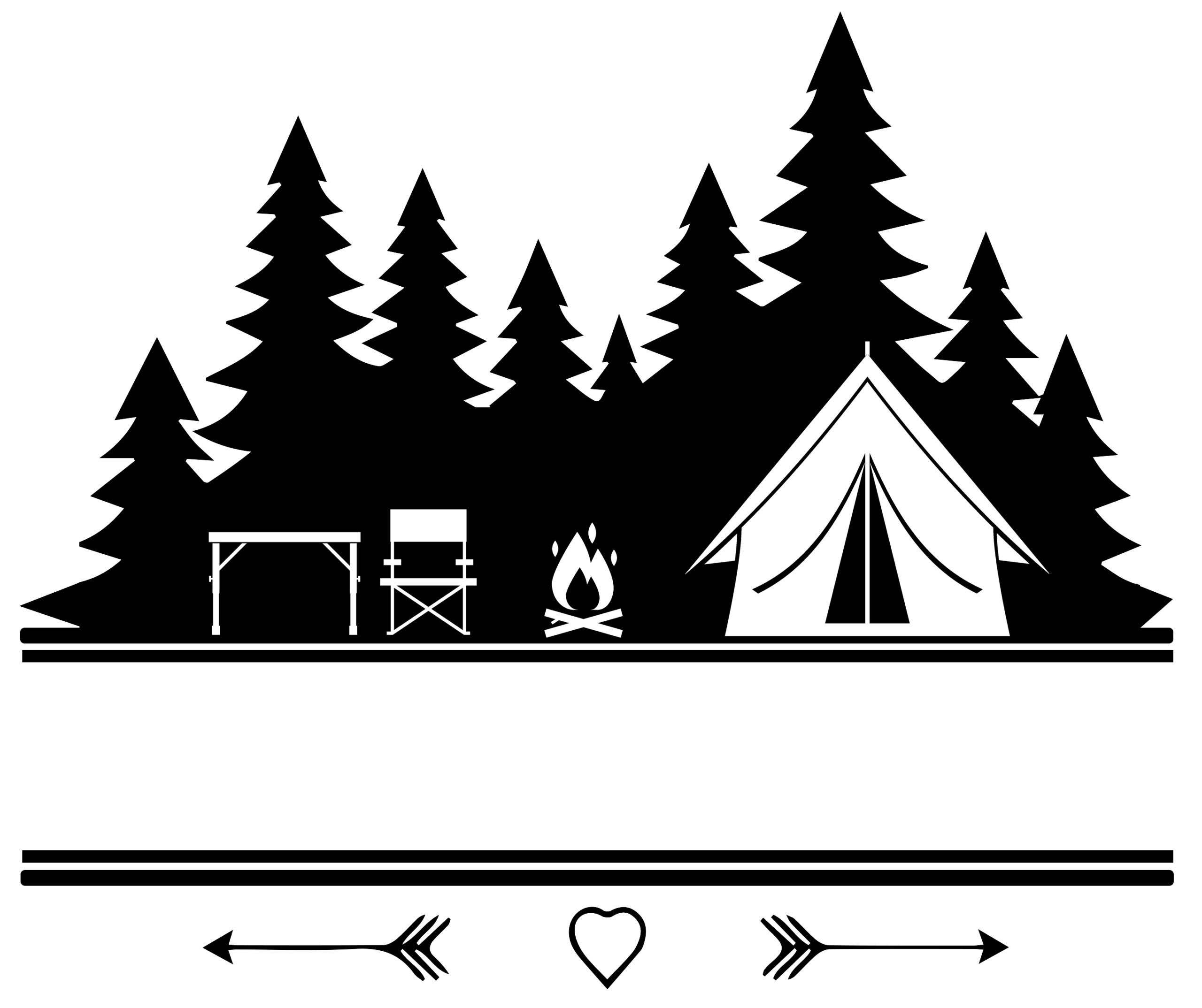Free Split Camping SVG File