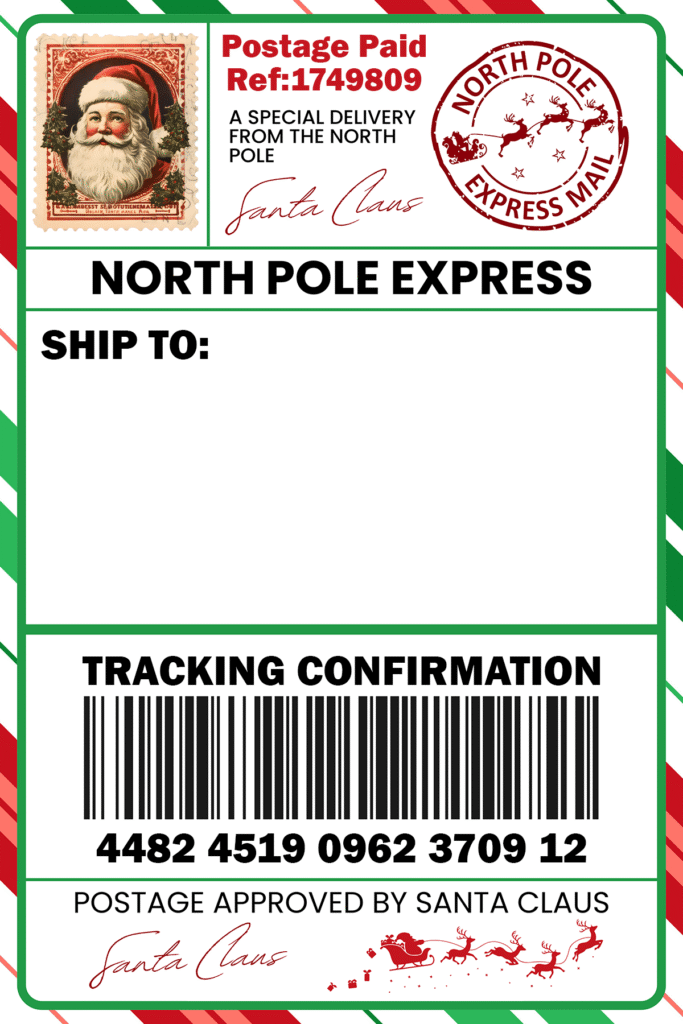 Download your Santa Label Santa Label Maker