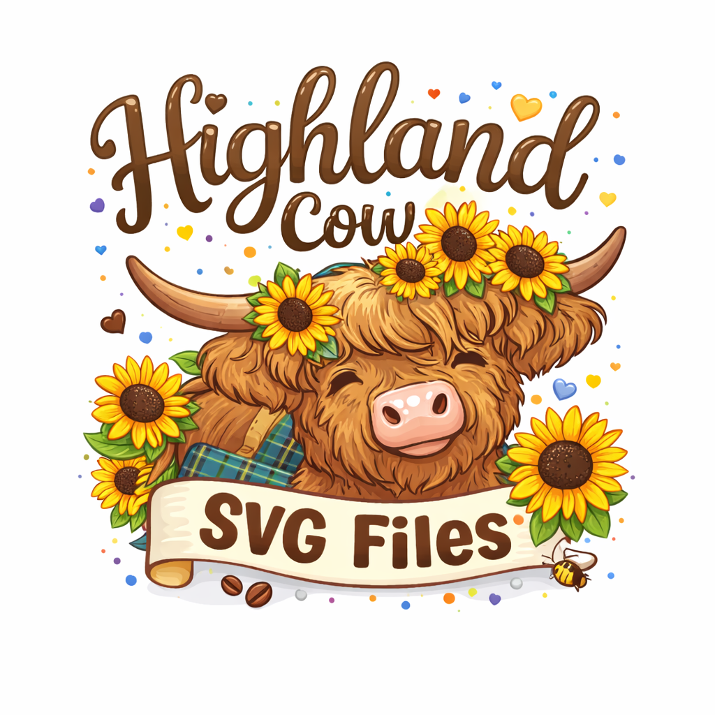 Highland Cow SVG Files
