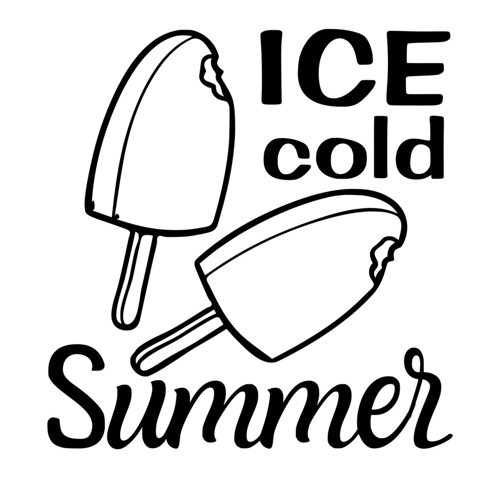 Free Ice Cold Summer SVG design preview