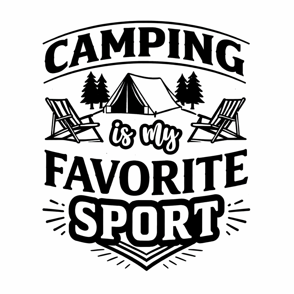 Camping is my Favorite Sport SVG Design