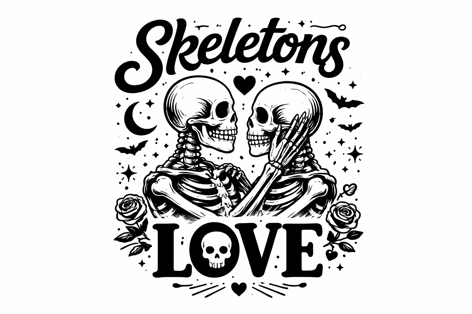 Cute Skeletons for Halloween Crafting