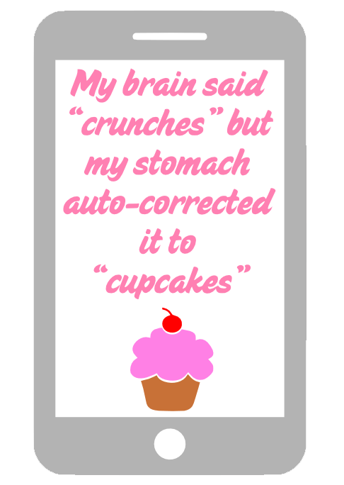 Free Cupcakes not Crunches SVG Cutting File