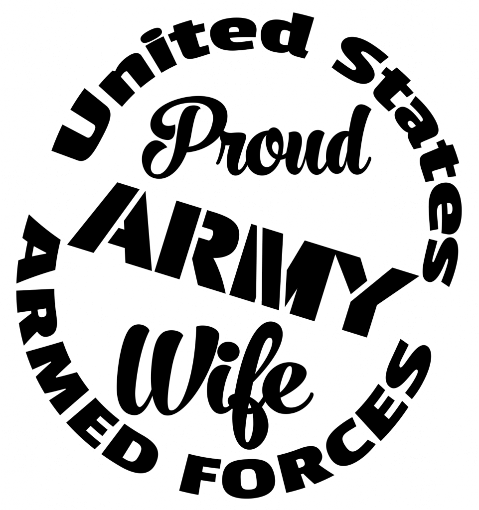 Free Proud Army Wife SVG Cutting File