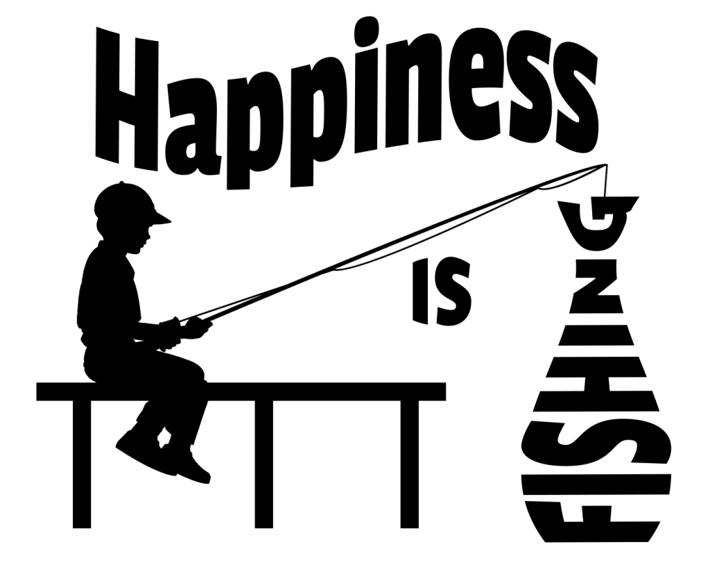 Free Happiness is Fishing SVG Cutting File