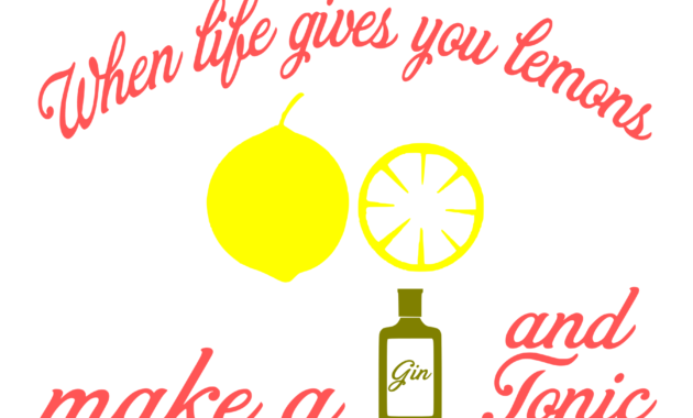 Free Gin and Tonic SVG Cutting File