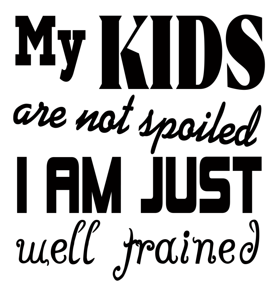 Free Spoiled Kids SVG Cutting File