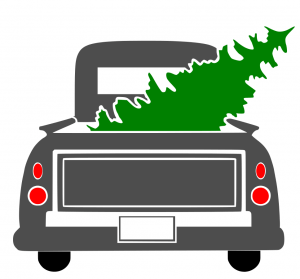 Free Christmas Truck SVG File