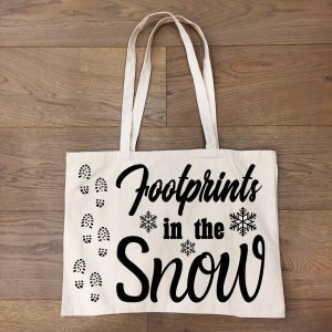 Free Footprints in the Snow SVG File