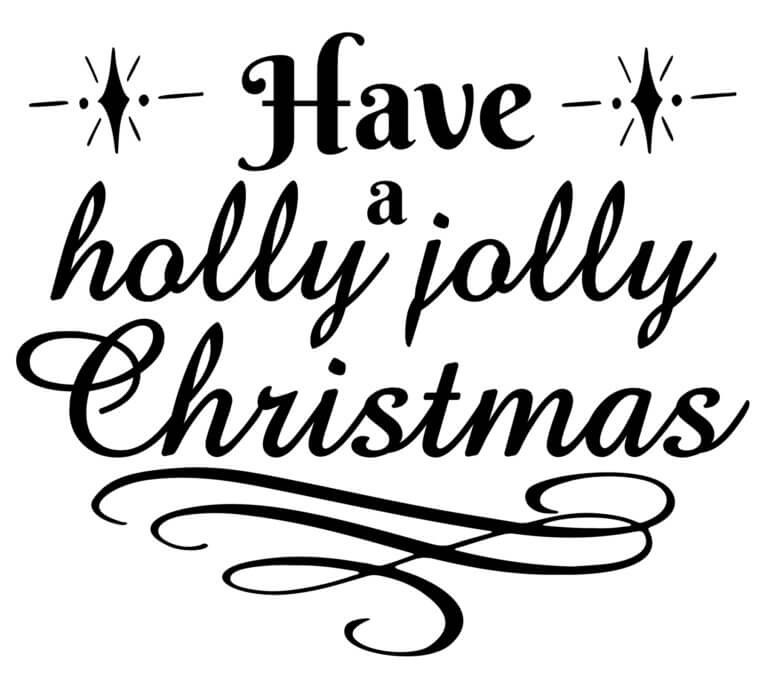 Free Holly Jolly SVG File