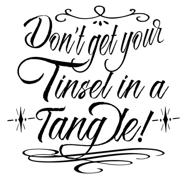 Free Tinsel Tangle SVG File
