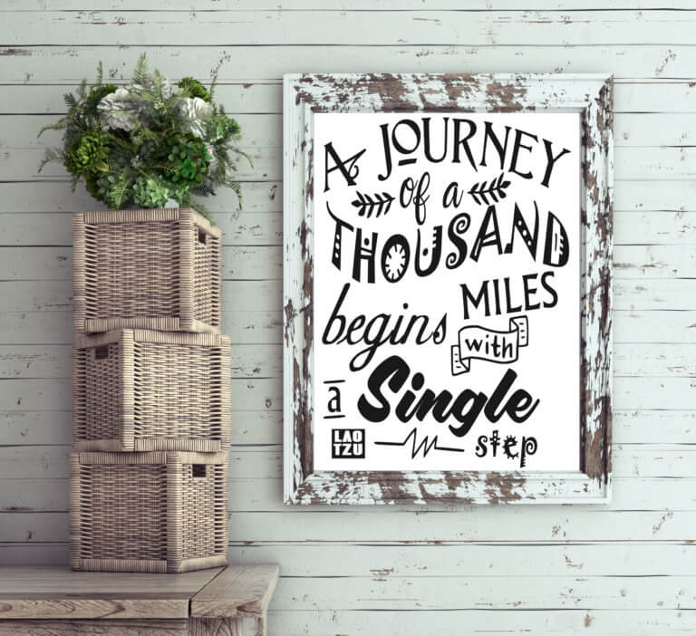 Free A Journey of a Thousand Miles SVG File