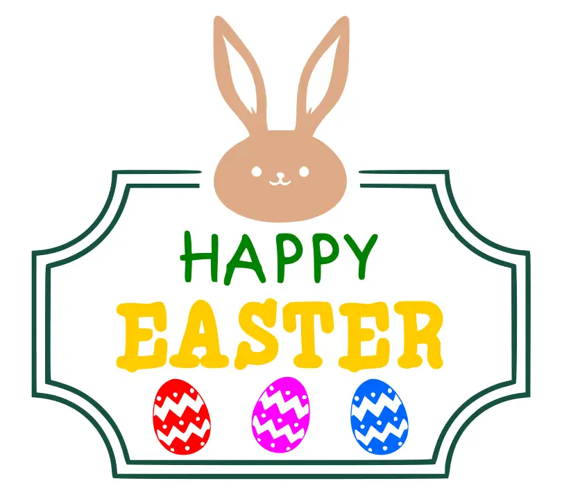 Free Happy Easter SVG Cutting File for the Cricut.