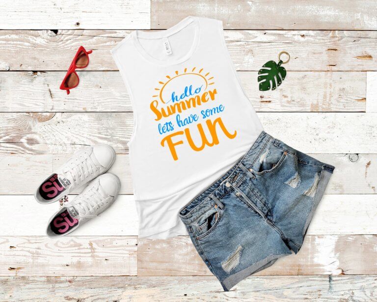 Free Hello Summer Fun SVG File