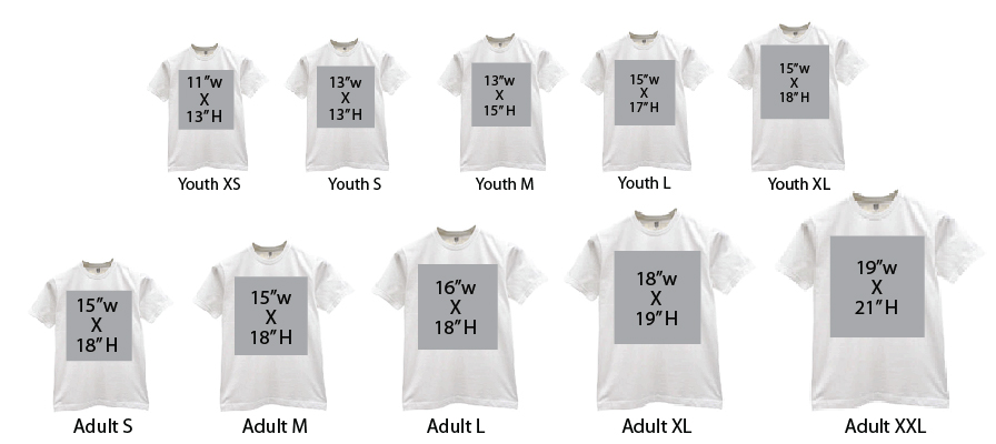 Where to position your HTV design on your t-shirt