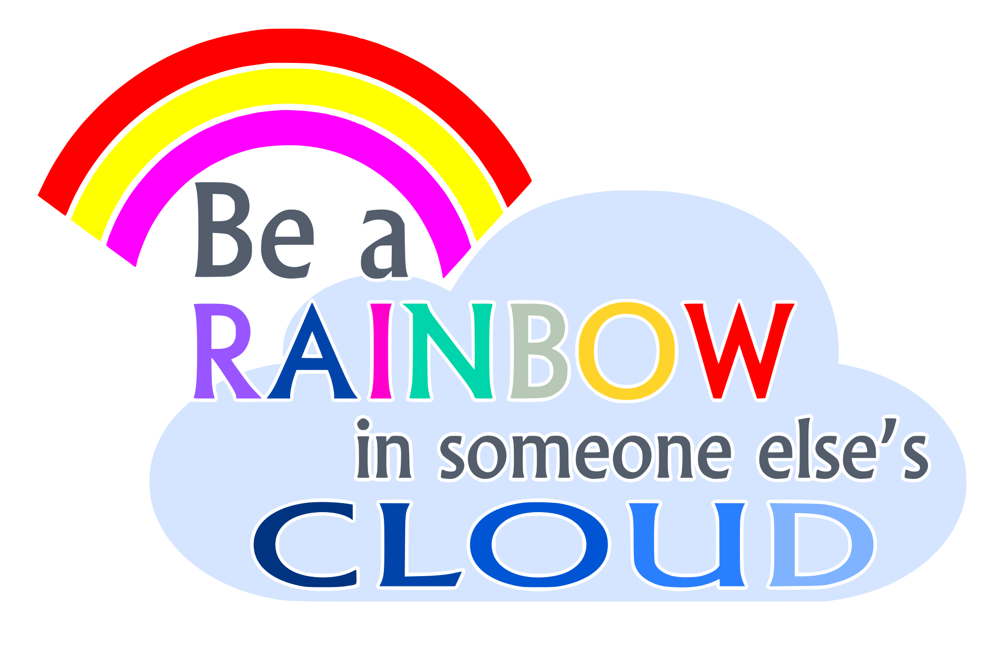 Free Be a Rainbow SVG File