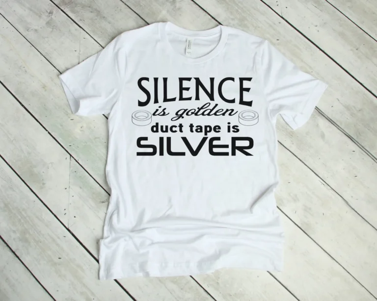 Free Silence is Golden SVG File