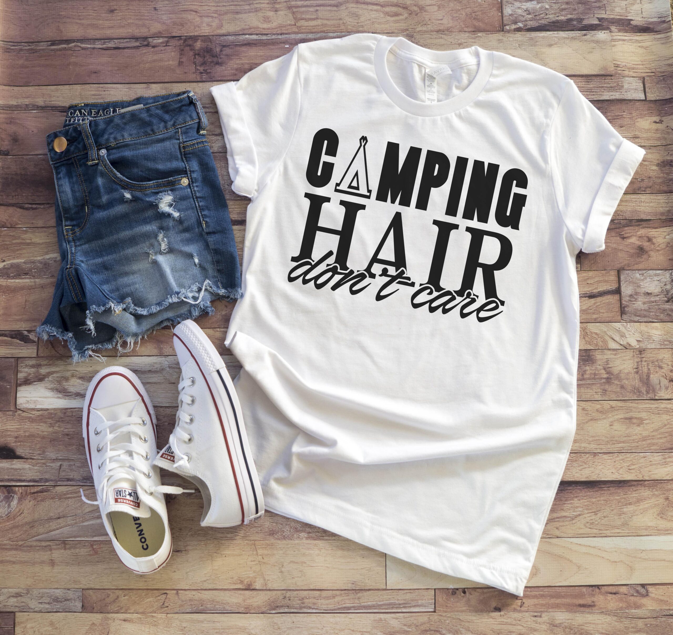 Free Camping Hair SVG File