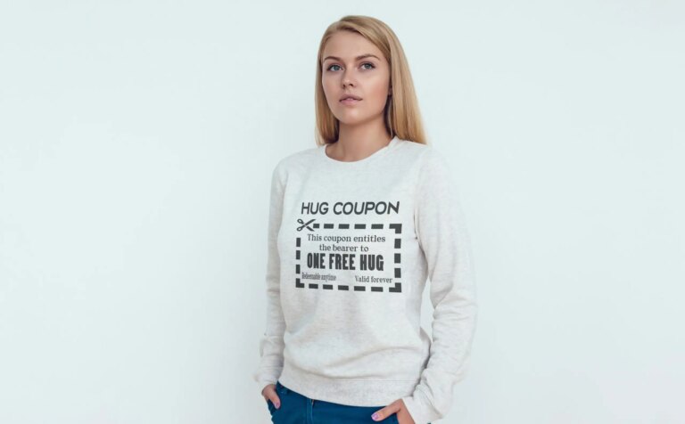 Free Hug Coupon SVG File