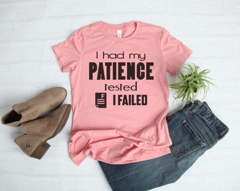 Free I had my patience tested SVG File