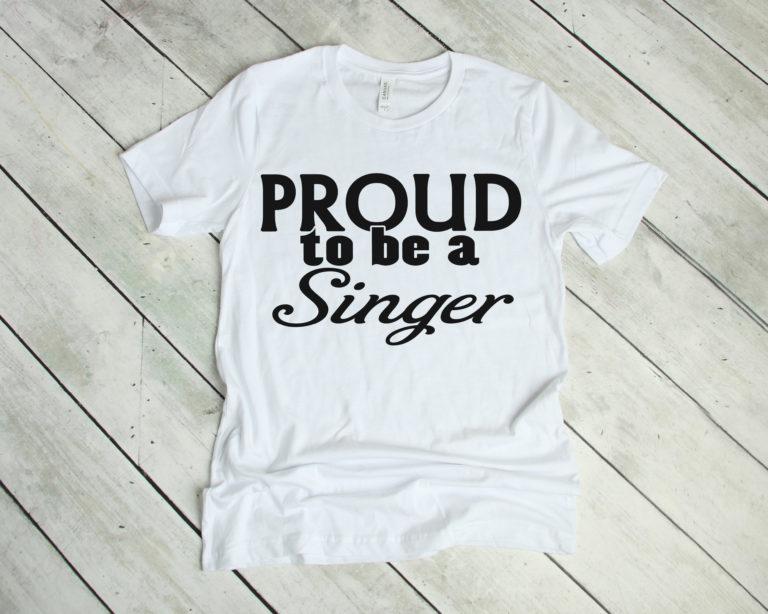Free Proud to be a singer SVG File