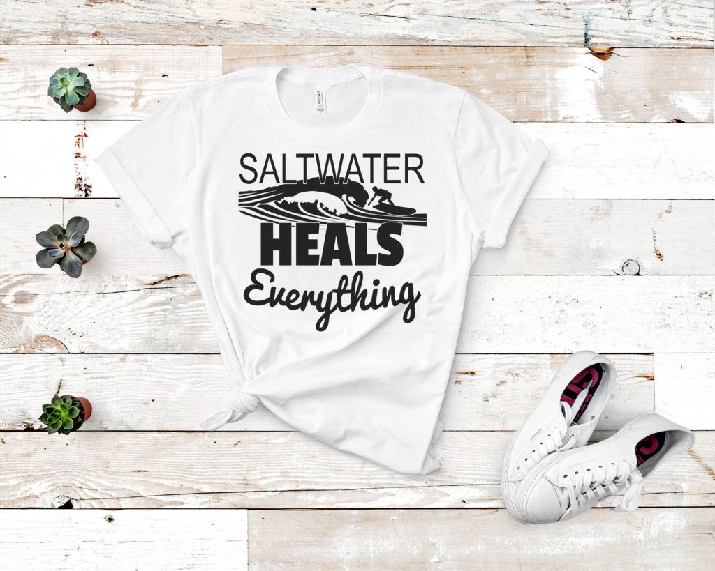 Free Saltwater Heals Everything SVG File