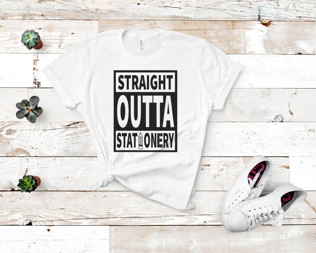 Free Straight Outta Stationery SVG File