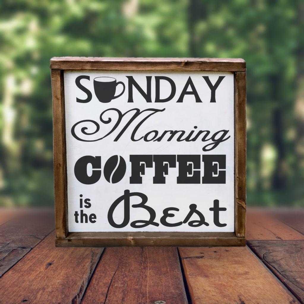 Free Sunday Morning Coffee SVG File