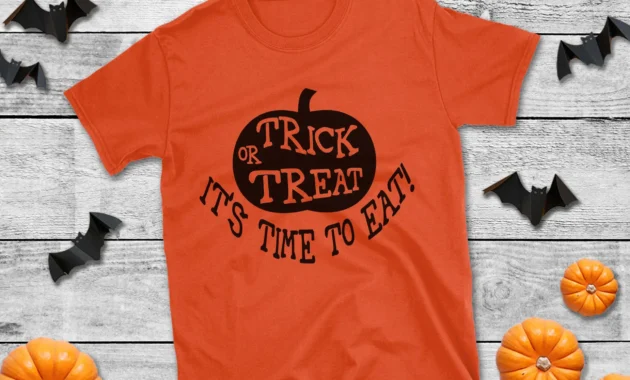 Free Trick or Treat It's Time to Eat SVG Cutting File.