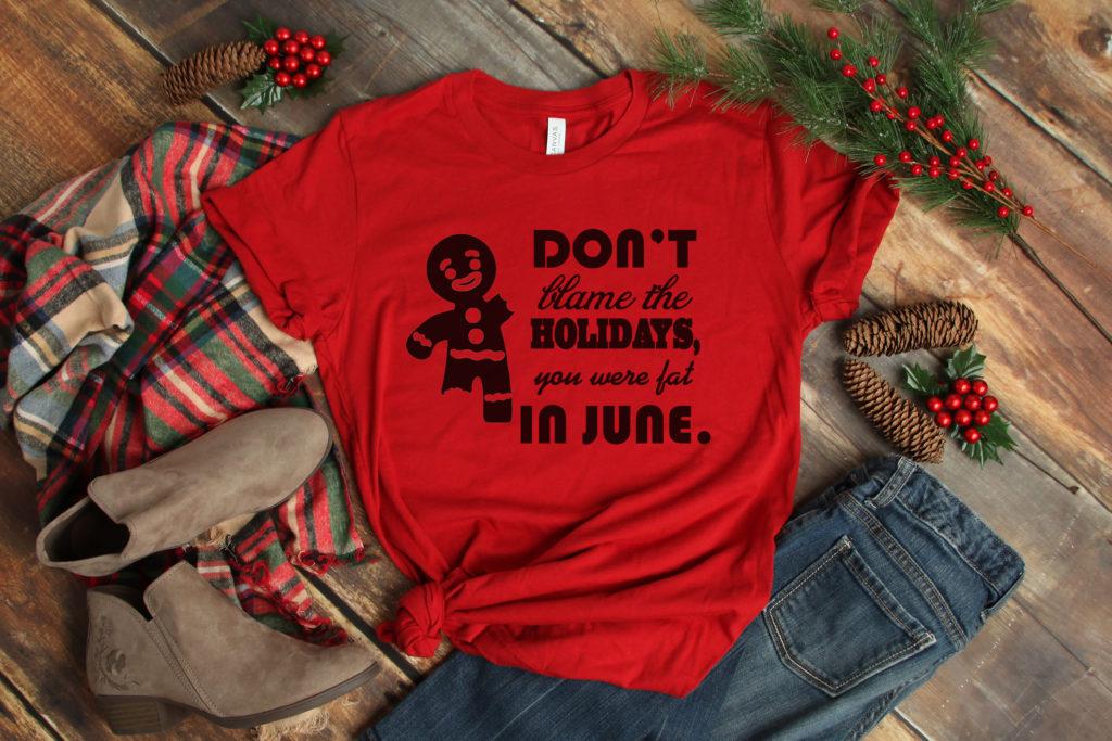 Free Don't Blame the Holidays SVG File
