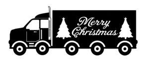 Free Merry Christmas Truck SVG File