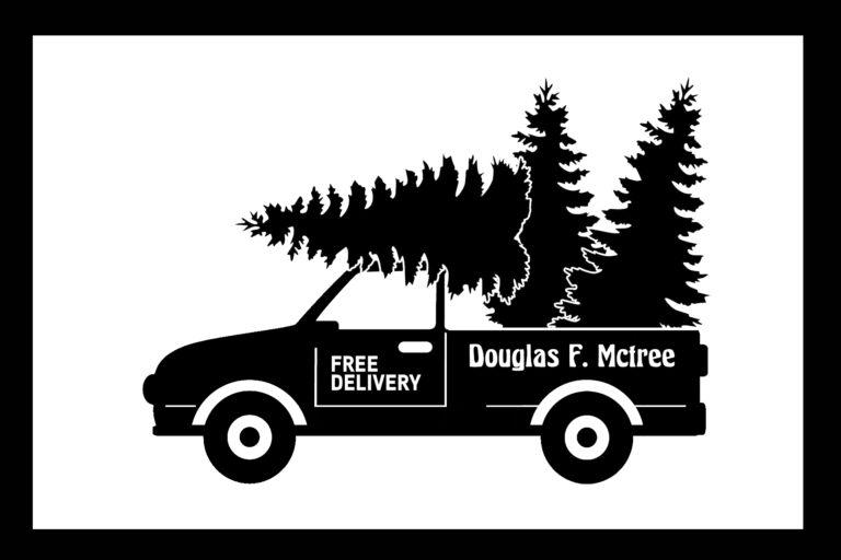 Free Fir Tree Delivery Truck SVG File