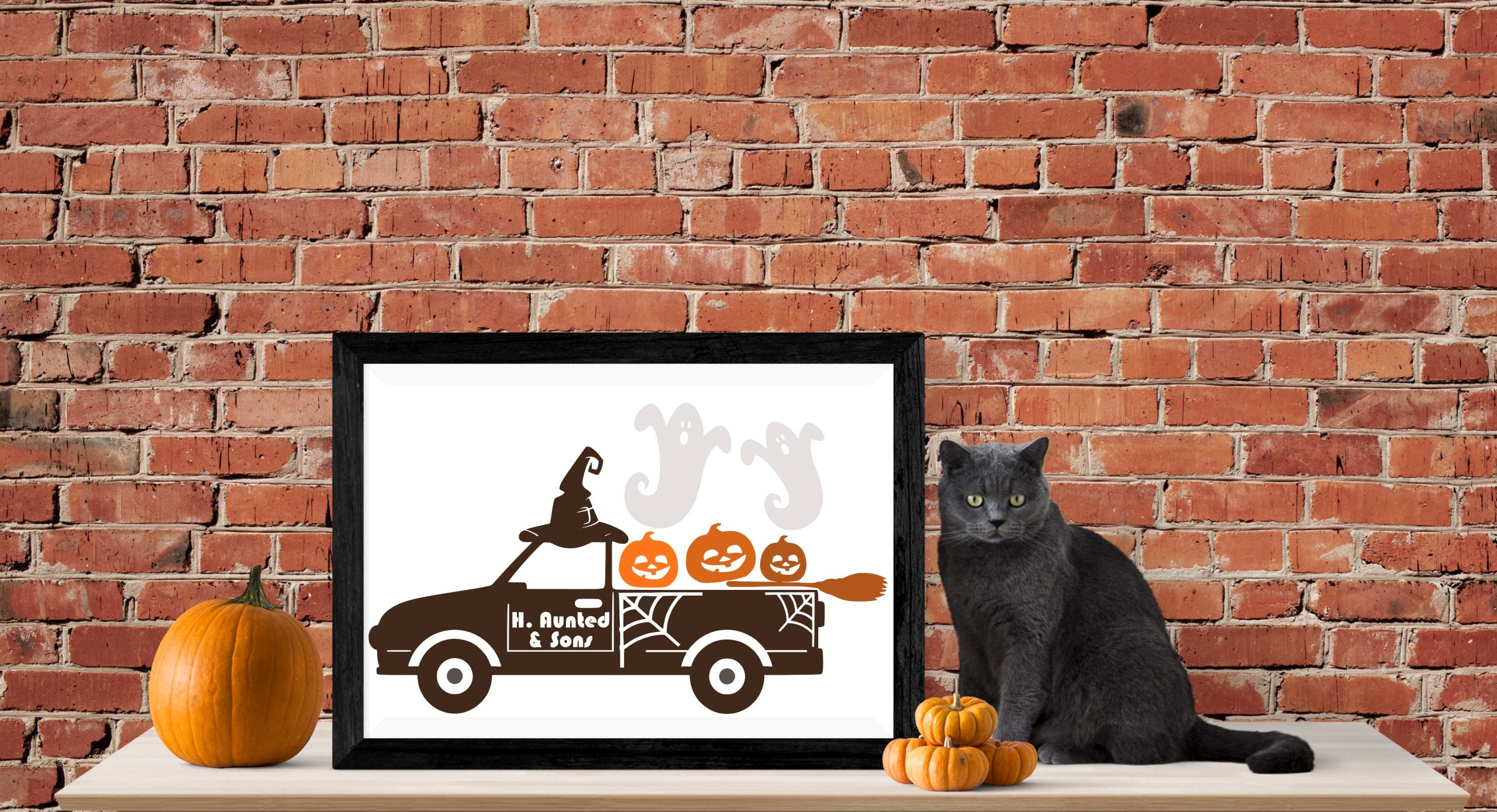 Free Halloween Truck SVG File