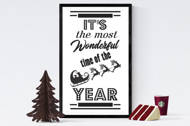 Free Wonderful Time of the Year SVG File