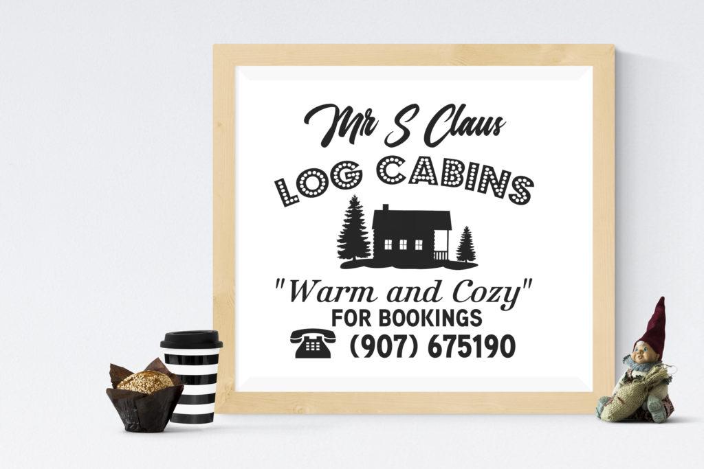 Free Log Cabins SVG File