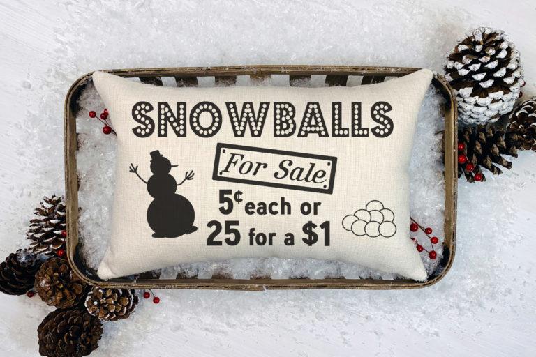 Free Snowballs for Sale SVG File