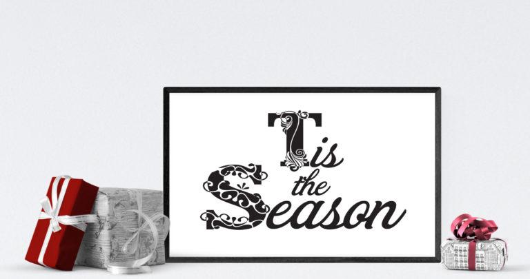 Free Tis the Season SVG File