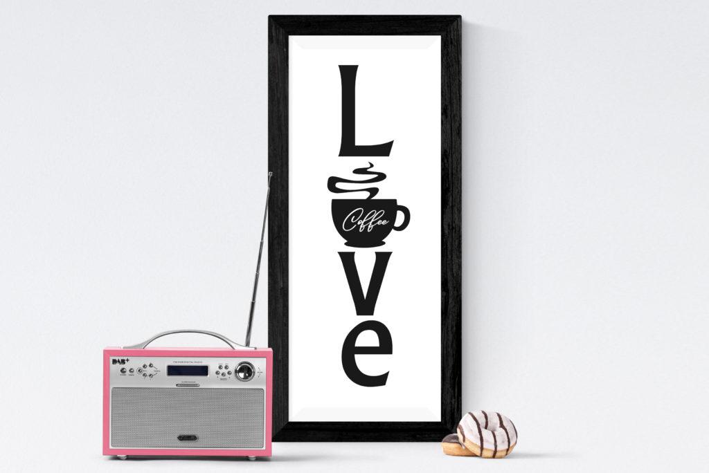 Free Love Coffee SVG File