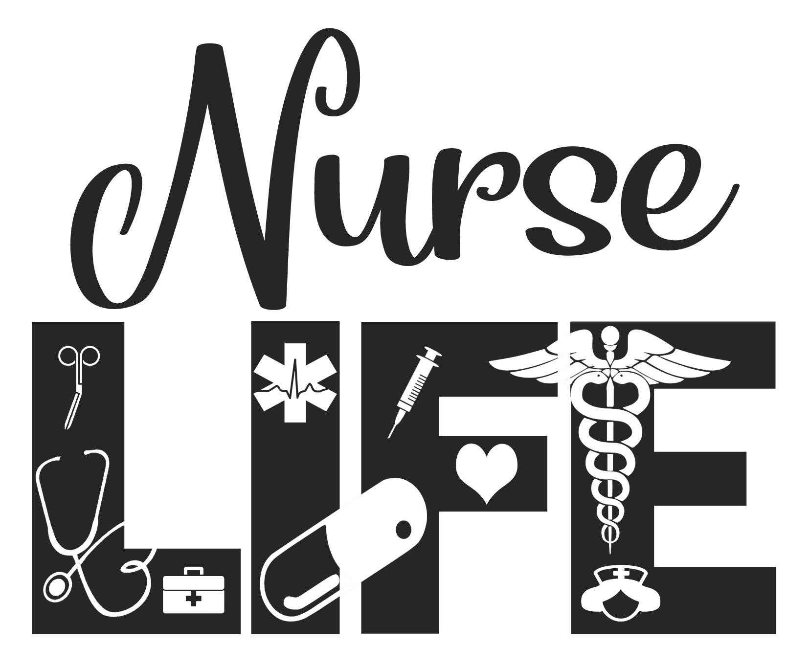 Free Nurse LIFE SVG File - The Crafty Crafter Club