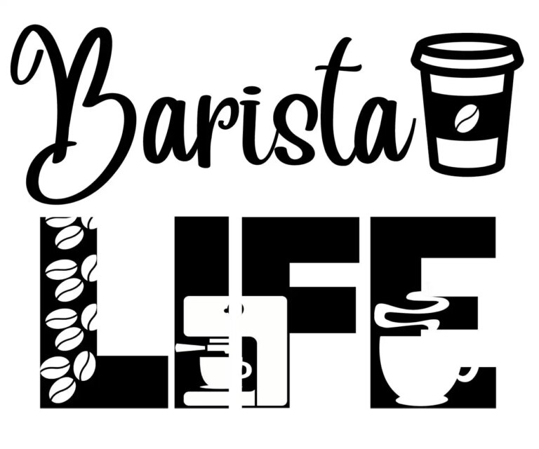 Free Barista Life SVG File