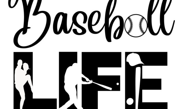 Free Baseball Life SVG File