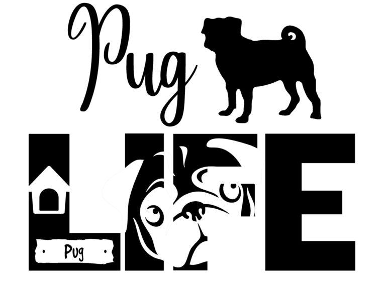 Free Pug Life SVG file