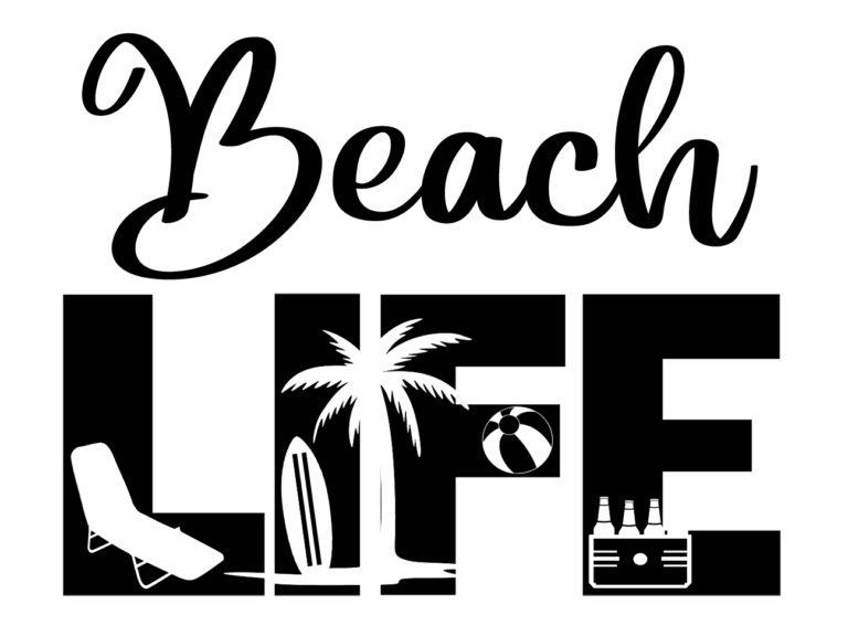 Free Beach Life SVG File
