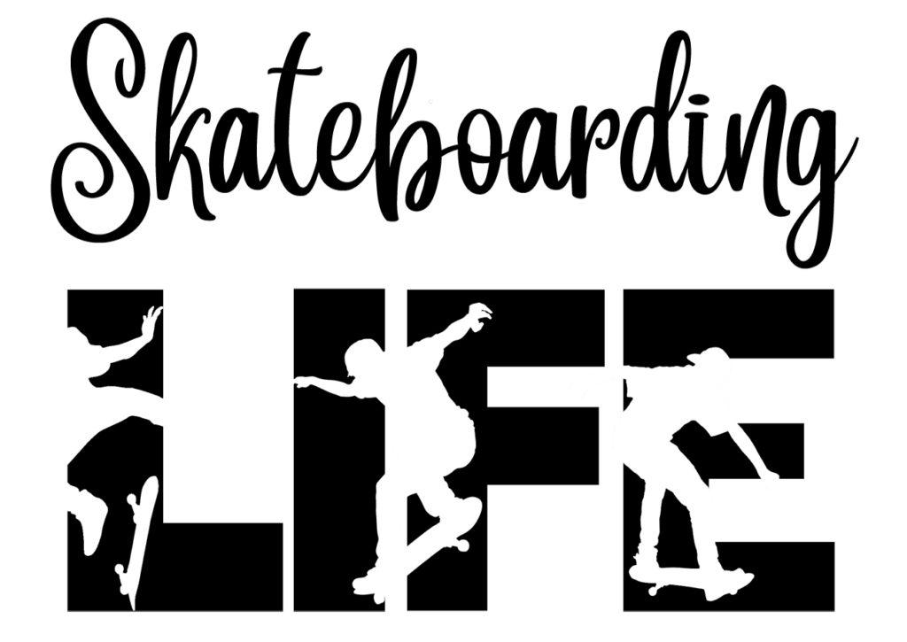 Free Skateboarding Life SVG File