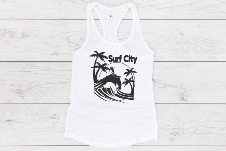 Free Surf City SVG File