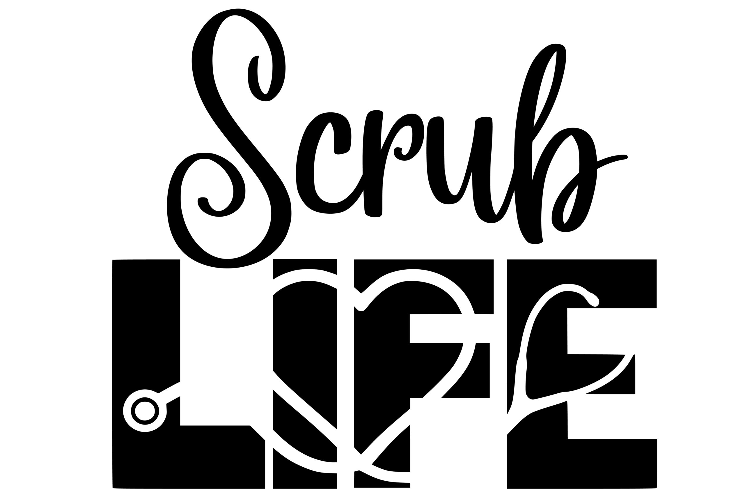 Free Scrub Life SVG File