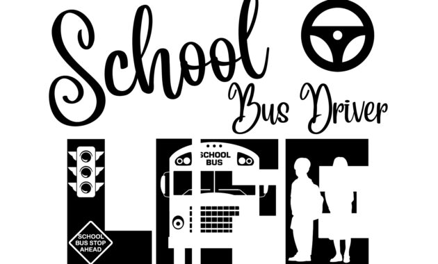 Free School Bus Driver Life SVG File