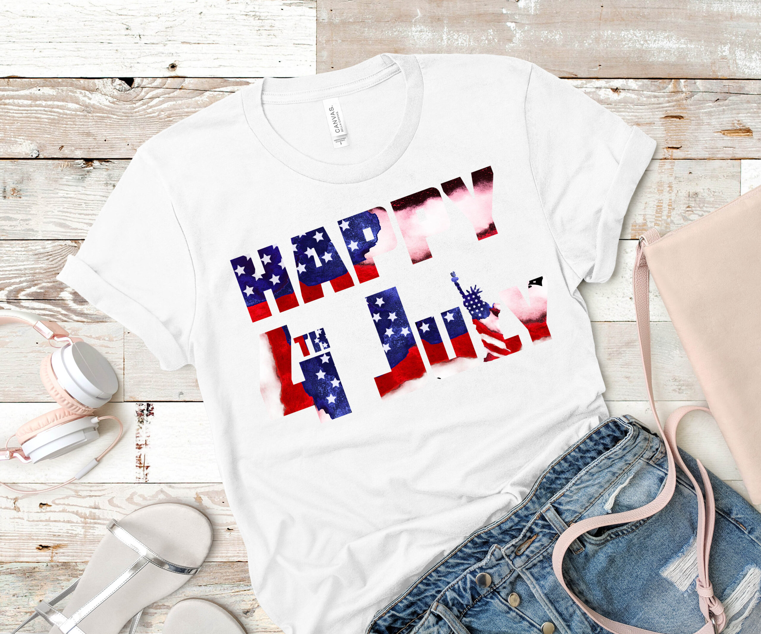 Free Happy 4th July Sublimation Image