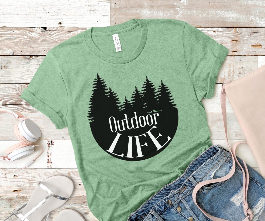 Free Outdoor Life SVG T Shirt Design