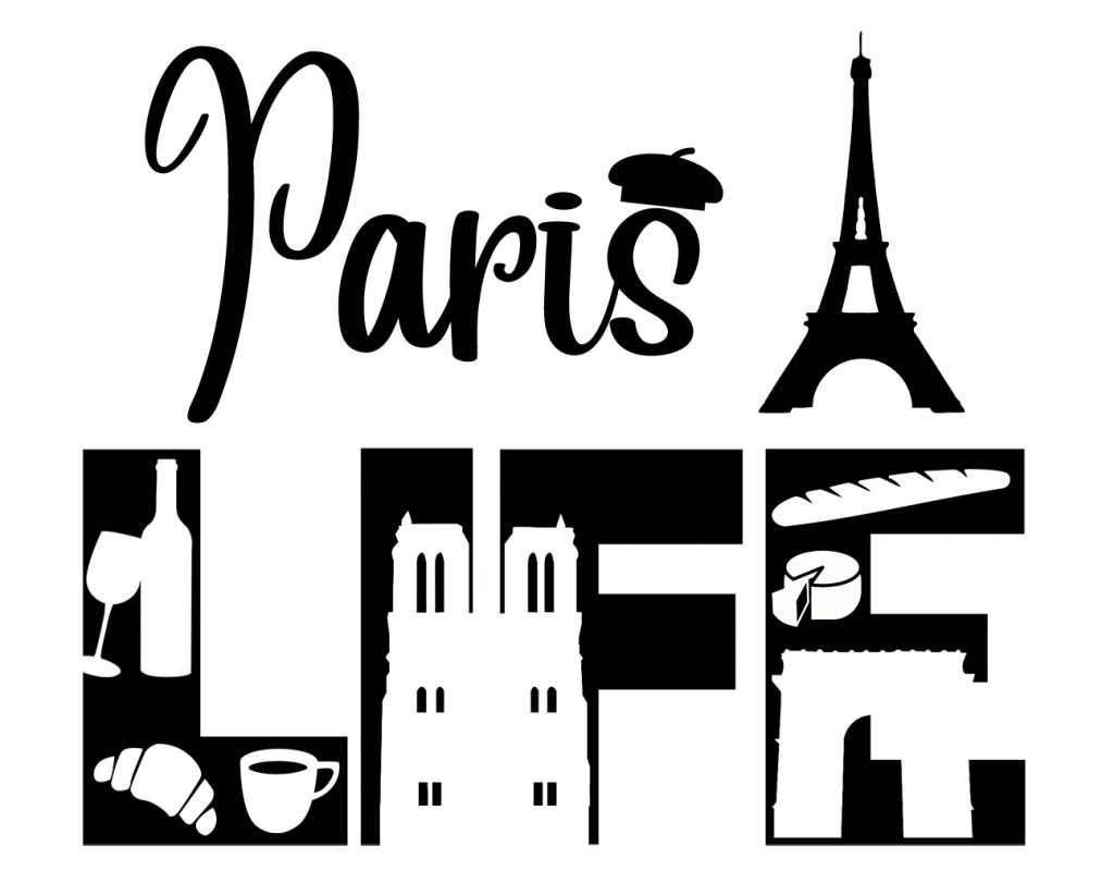 Free Paris Life SVG File